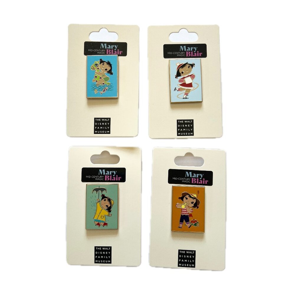 Walt Disney Family Museum Limited Release Mary Blair It’s Small World Pin 4 Pins